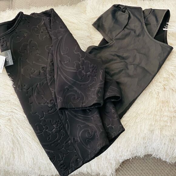 🆕Black Crop Top Bundle, L - Picture 1 of 6